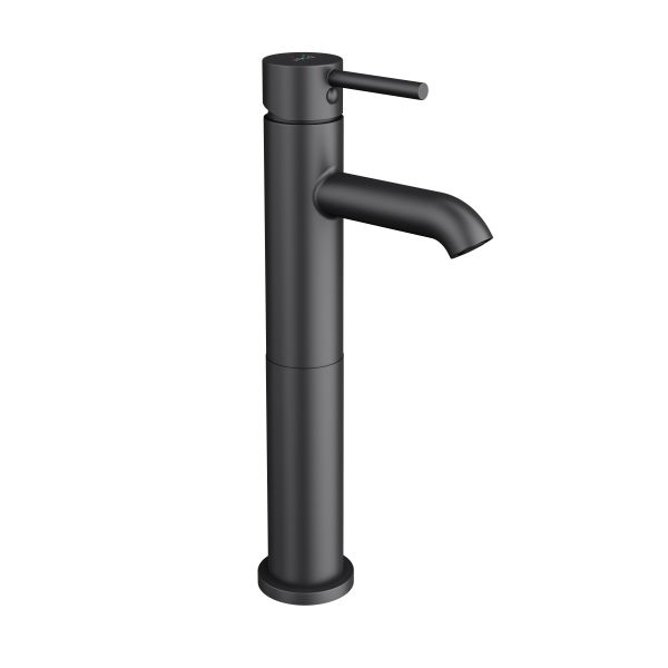 JIKA MIO STYLE Umývadlová stojanková batéria, výška 220 mm, bez výpuste, Čierna matná, H3112F87161201