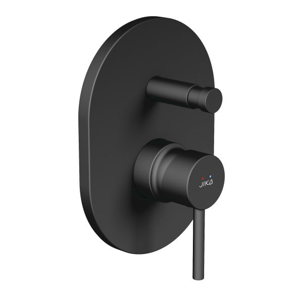 JIKA MIO STYLE Vaňová podomietková batéria s prepínačom, Čierna matná, H3212F67160001