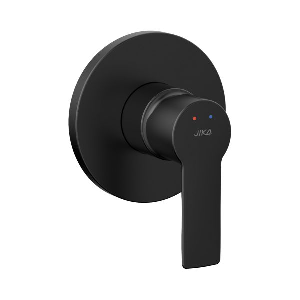 JIKA PONTA STYLE Sprchová podomietková páková batéria, kompletná: mosadzné teleso + vrchná sada, Čierna matná, H3312H67160001