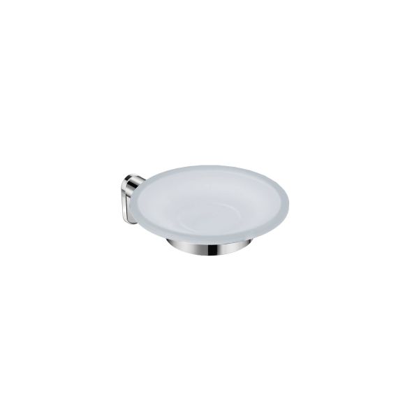 JIKA BASIC Držiak s mydlovničkou, matné sklo, 156x120x60 mm, Chróm, H3833A10040001