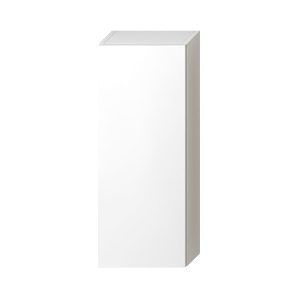 JIKA MIO Stredná plytká skrinka, 1 dvere ľavé/pravé, 2 sklenené police, 320x155x810 mm, Biela, H43J7141305001