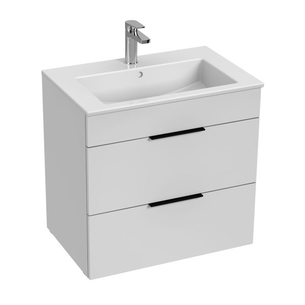 JIKA CUBE Skrinka, vr. umývadla 650x430 mm, 2 zásuvky, 640x422x607 mm, Biela, H4536021763001