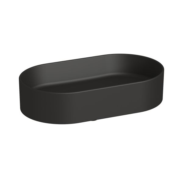 JIKA ASTRA Umývadlová misa, oválna, bez prepadu, 530x310x115 mm, Čierna matná, H8183667161121