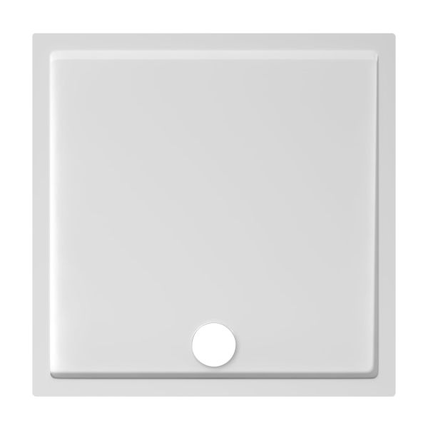 JIKA PADANA Sprchová vanička, štvorcová, liaty mramor, 800x800x30 mm, Biela, H2119310000001