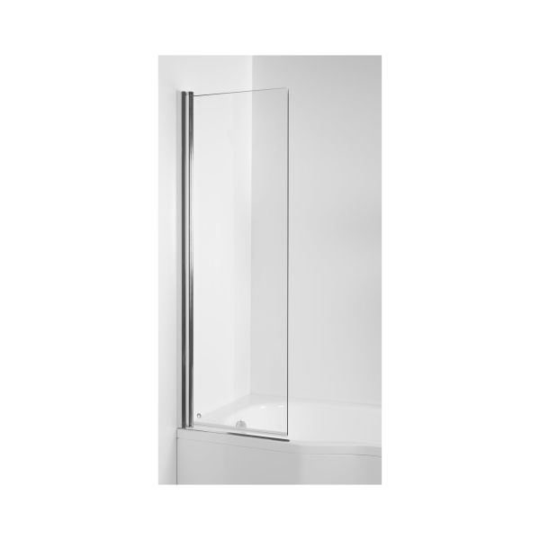 JIKA TIGO Vaňová zástena zakrivená, jednodielna, ľavá/pravá, 800x6x1500 mm, Strieborná, H2562130026681