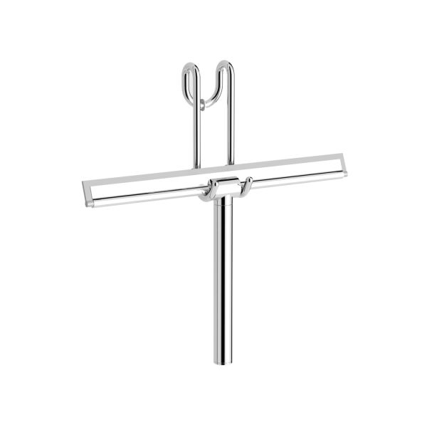 JIKA MIO Stierka na sklo s držiakom na sprchový kút, Chróm, H2947110040001