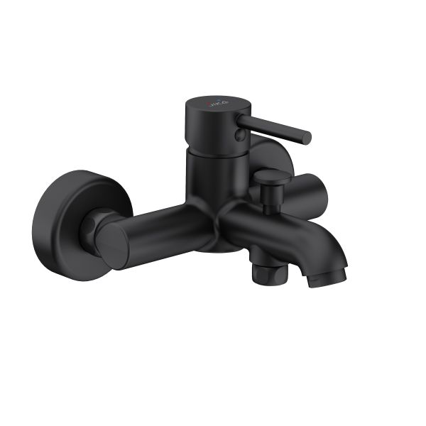 JIKA MIO STYLE Vaňová nástenná batéria, bez sprchovej sady, Čierna matná, H3212F77164001