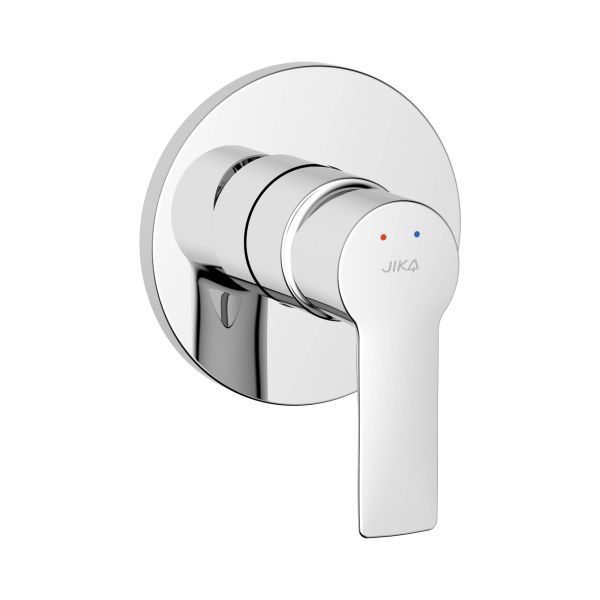 JIKA PONTA STYLE Sprchová podomietková páková batéria, kompletná: mosadzné teleso + vrchná sada, Chróm, H3312H60040001