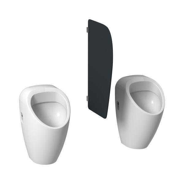 JIKA SPLIT Pisoárová deliaca stena, vr. montážneho príslušenstva, 400x6x690 mm, Šedá 301, H44J6010003011