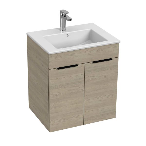 JIKA CUBE Skrinka, vr. umývadla 550x430 mm, 2 dvere, 540x422x607 mm, Jaseň, H4536111765141