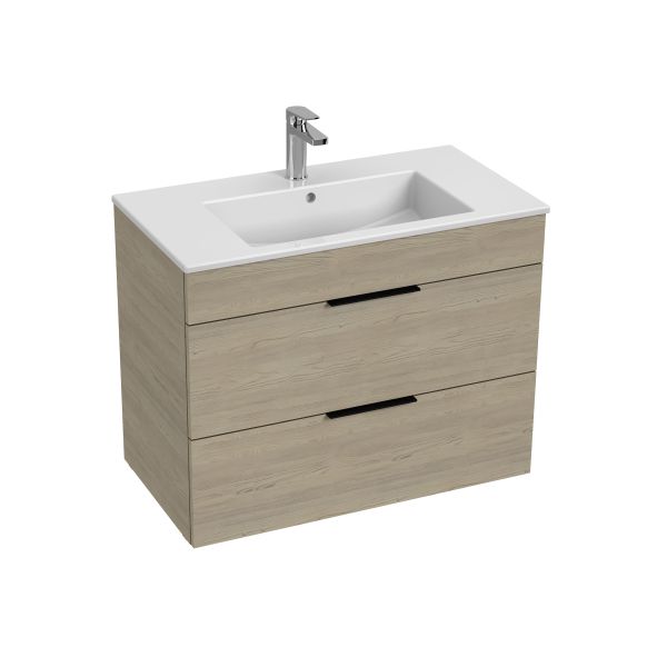 JIKA CUBE Skrinka, vr. umývadlá 800x430 mm, 2 zásuvky, 790x422x607 mm, Jaseň, H4537621765141