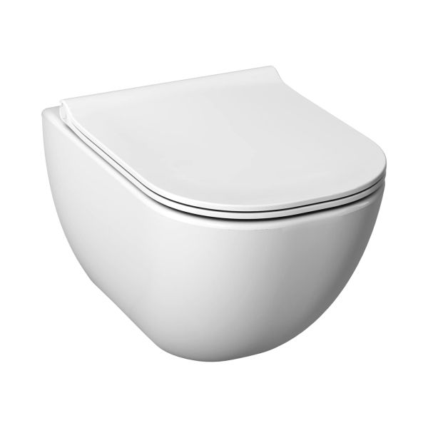JIKA MIO-N Závesné WC, Rimless, horizontálny odpad, 530x360x350 mm, Biela, H8207140000001