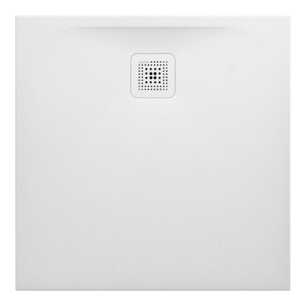 LAUFEN LAUFEN PRO Sprchová vanička, štvorcová, s odtokom na boku, Marbond, 800x800x29 mm, Biela 000, H2109500000001
