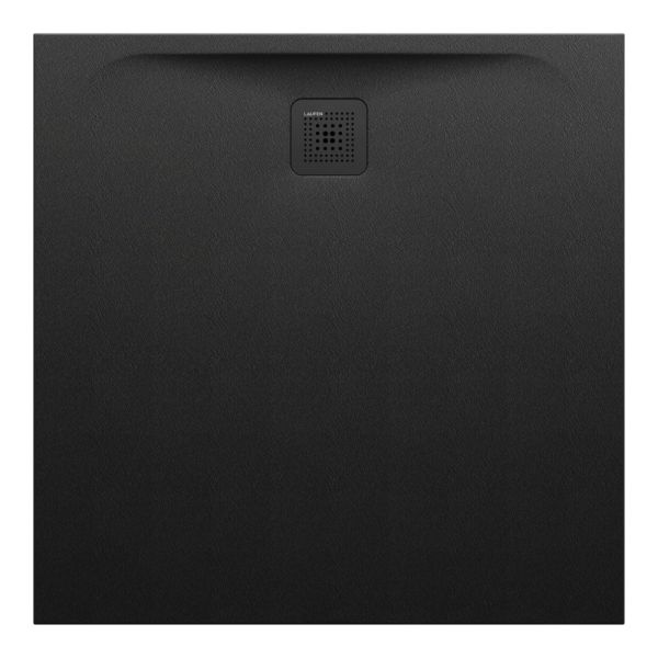 LAUFEN LAUFEN PRO Sprchová vanička, štvorcová, s odtokom na boku, Marbond, 1000x1000x33 mm, Čierna 080, H2119520800001