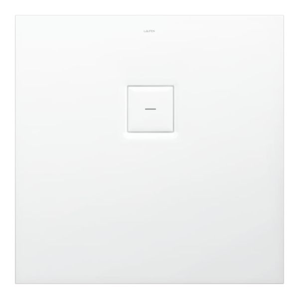 LAUFEN SOLUTIONS Sprchová vanička, štvorcová, s odtokom na boku, Marbond, 800x800x38 mm, Biela 000, H2134400000001