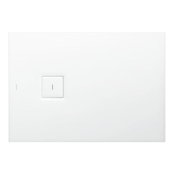 LAUFEN SOLUTIONS Sprchová vanička, obdĺžniková, s odtokom na boku, Marbond, 1000x700x38 mm, Biela 000, H2134410000001