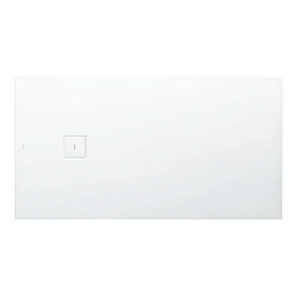 LAUFEN SOLUTIONS Sprchová vanička, obdĺžniková, s odtokom na boku, Marbond, 1700x900x44 mm, Biela 000, H2144400000001