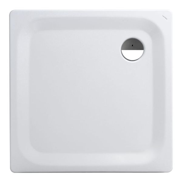 LAUFEN PLATINA Oceľová sprchová vanička, hrúbka 3,5 mm, 900x900x25 mm, Biela 000, H2150020000401