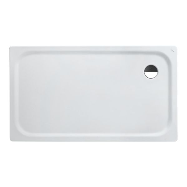 LAUFEN PLATINA Oceľová sprchová vanička, hrúbka 3,5 mm, 1400x800x25 mm, Biela 000, H2150060000401