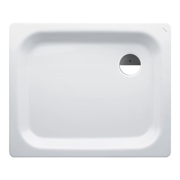 LAUFEN PLATINA Oceľová sprchová vanička, hrúbka 3,5 mm, 900x750x65 mm, Biela / protišmyková 600, H2150136000401