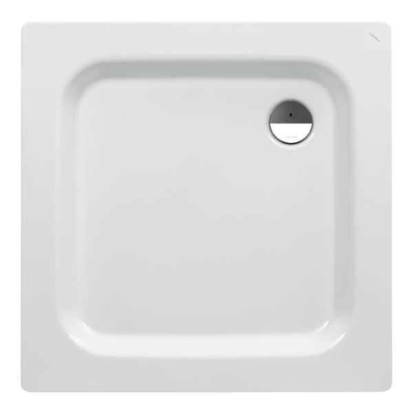 LAUFEN PLATINA Oceľová sprchová vanička, hrúbka 3,5 mm, 1000x1000x65 mm, Biela / protišmyková 600, H2150146000401