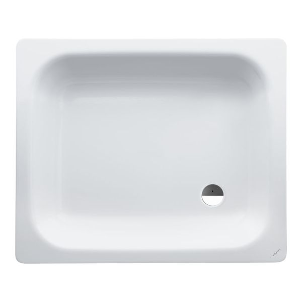 LAUFEN PLATINA Oceľová sprchová vanička, hrúbka 3,5 mm, 900x750x150 mm, Biela 000, H2150230000401
