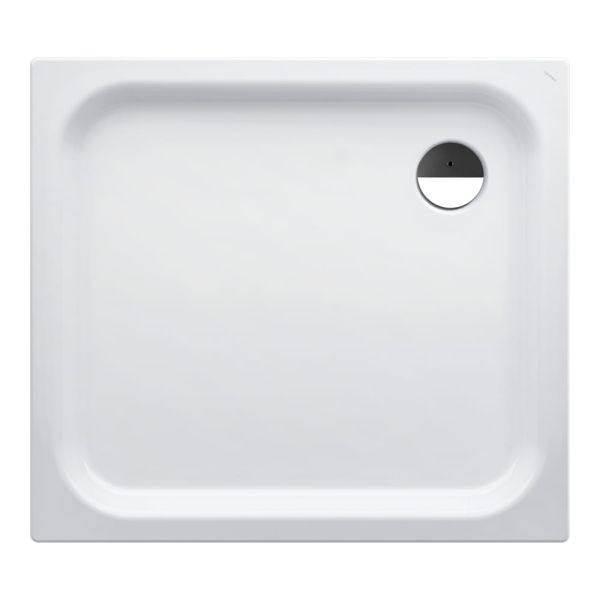 LAUFEN PLATINA Oceľová sprchová vanička, obdĺžniková, oceľ 3,5 mm, plochá (65 mm), 1000x900x65 mm, Biela matná 757, H2150317570401