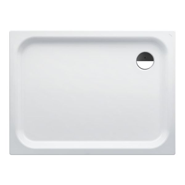 LAUFEN PLATINA Oceľová sprchová vanička, obdĺžniková, oceľ 3,5 mm, plochá (65 mm), 1200x900x65 mm, Biela 000, H2150330000401