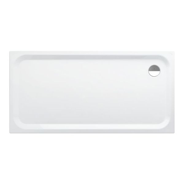 LAUFEN PLATINA Oceľov sprchová vanička, obdĺžniková, oceľ 3,5 mm, plochá (45 mm), 1800x900x45 mm, Biela matná 757, H2150377570401