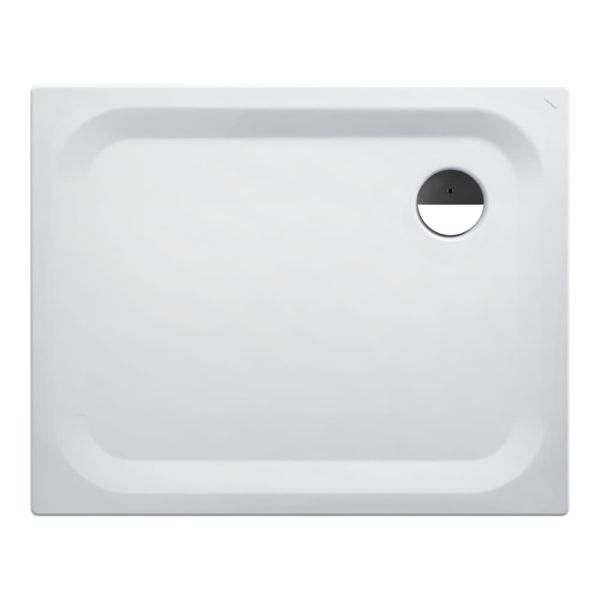 LAUFEN PLATINA Oceľová sprchová vanička, 1000x800x25 mm, Biela / protišmyková 600, H2150406000401