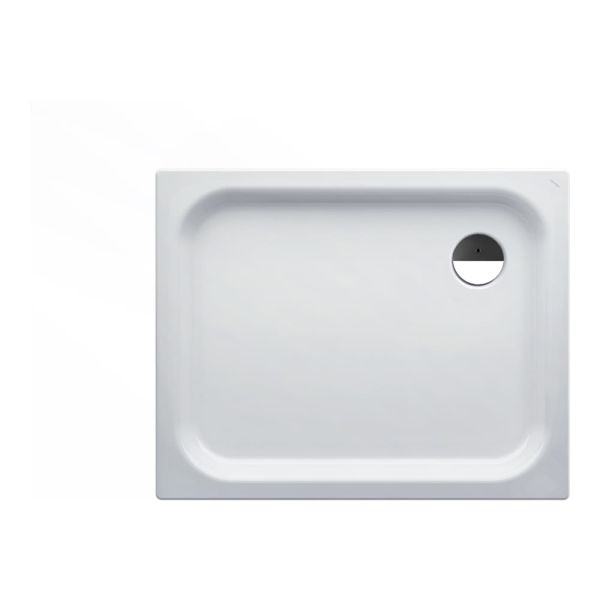LAUFEN PLATINA Oceľová sprchová vanička, 1000x800x65 mm, Biela / protišmyková 600, H2150416000401