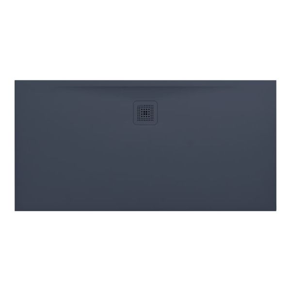 LAUFEN LAUFEN PRO Sprchová vanička, obdĺžniková, s odtokom na dlhšej strane, Marbond, 1400x700x30 mm, Antracit 078, H2159540780001