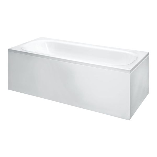 LAUFEN SOLUTIONS Obdĺžniková vaňa s L-panelom, pravá, s konštrukciou, sanitárny akrylát, 1700x750x620 mm, H2235360000001