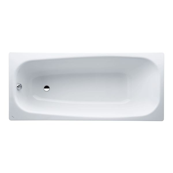 LAUFEN MODERNA PLUS Oceľová vaňa, hrúbka 3,5 mm, s protihlukovou izoláciou, objem 124 l, 1700x750x410 mm, H2251300000401