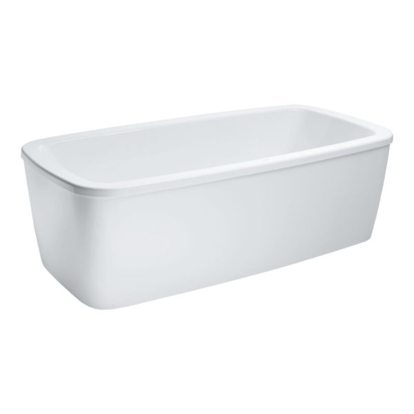 LAUFEN PALOMBA COLLECTION Vaňa, samostatne stojaca s konštrukciou a vonkajším opláštením, objem 170 l (okraj vane 40 mm), 1800x900x455 mm, H2318000000001