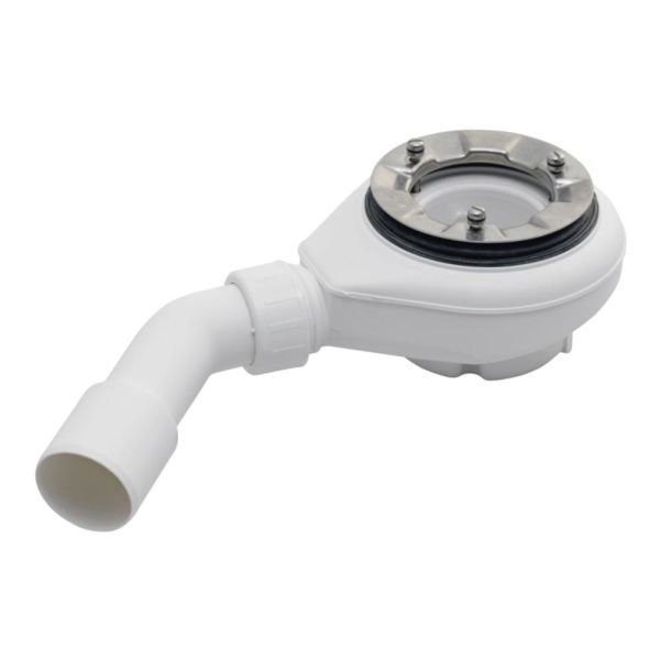 LAUFEN SOLUTIONS Sifón D90 pre sprchové vaničky bez chrómovej krytky, Biela 000, H2951200000001