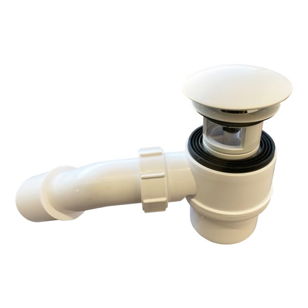 LAUFEN  Vaňový sifón pre voľne stojace vane, pohľadový kryt z materiálu Sentec, H2951300000001