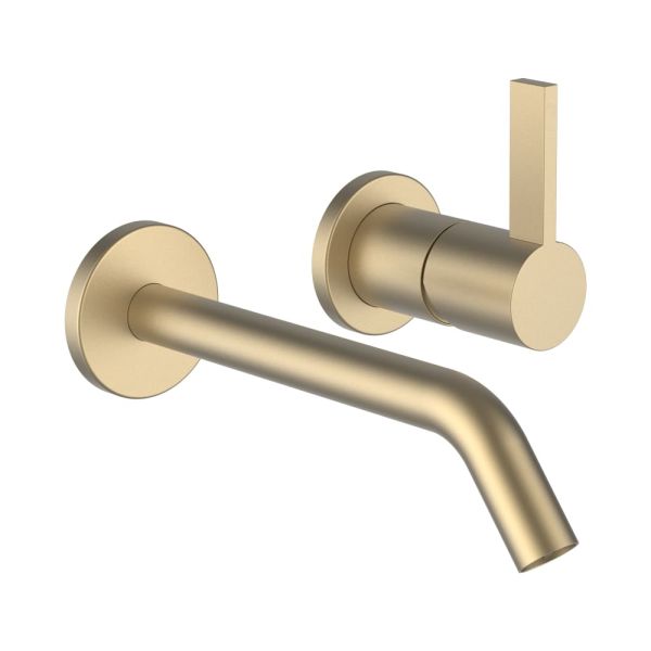 LAUFEN Kartell LAUFEN Umývadlová dvojotvorová podomietková batéria, pevný výtok 175 mm, PVD Svetlozlatá matná 083, H3113360831201