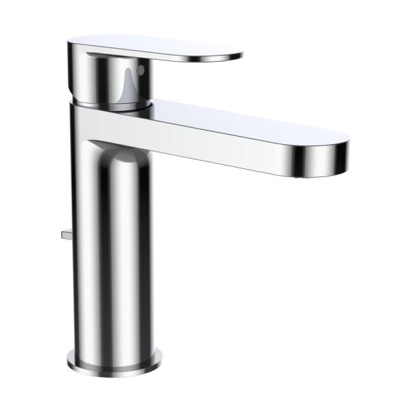 LAUFEN NEJA Umývadlová stojančeková páková batéria s výtokom 132 mm, kartuša Eco+, prietok 5,7 l/min, s automatickým výpustom, Chróm 004, H3115110041211