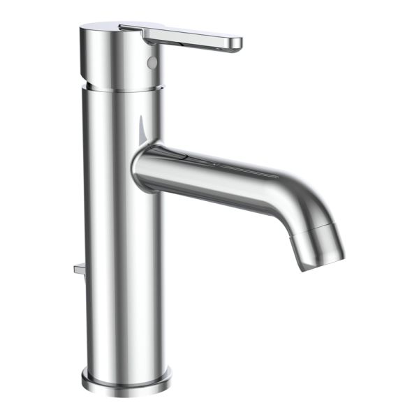 LAUFEN LUA|LUA E Umývadlová stojančeková páková batéria s výtokom 135 mm, s automatickým výpustom, Chróm 004, H3115F10041211
