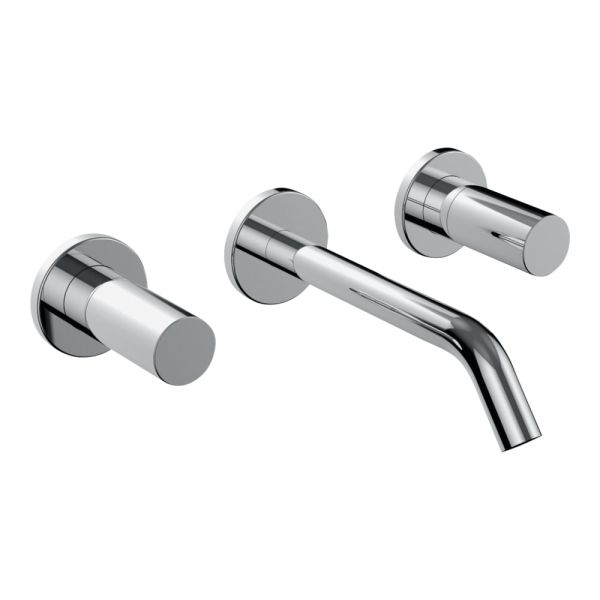 LAUFEN Kartell LAUFEN Umývadlová trojotvorová podomietková batéria, výtok 175 mm, prietok 5,7 l/min, Chróm 004, H3123360041201