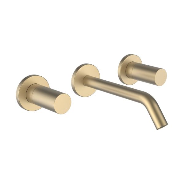 LAUFEN Kartell LAUFEN Umývadlová trojotvorová podomietková batéria, výtok 175 mm, prietok 5,7 l/min, PVD Svetlozlatá matná 083, H3123360831201