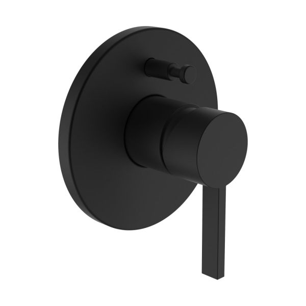 LAUFEN Kartell LAUFEN Vrchná sada podomietkovej vaňovej batérie pre Simibox, s prepínačom a odvzdušňovacím ventilom, PVD Titán čierný matný 081, H3213360810101