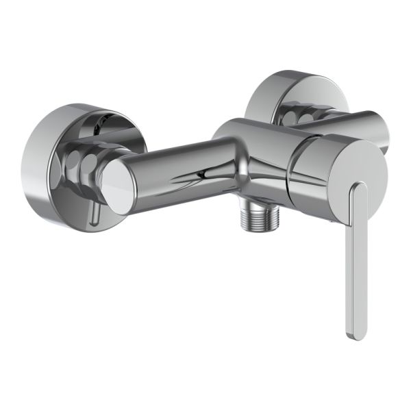 LAUFEN LUA|LUA E LUA E, Sprchová nástenná páková batéria, bez sprchového príslušenstva, Chróm 004, H3315F10044001