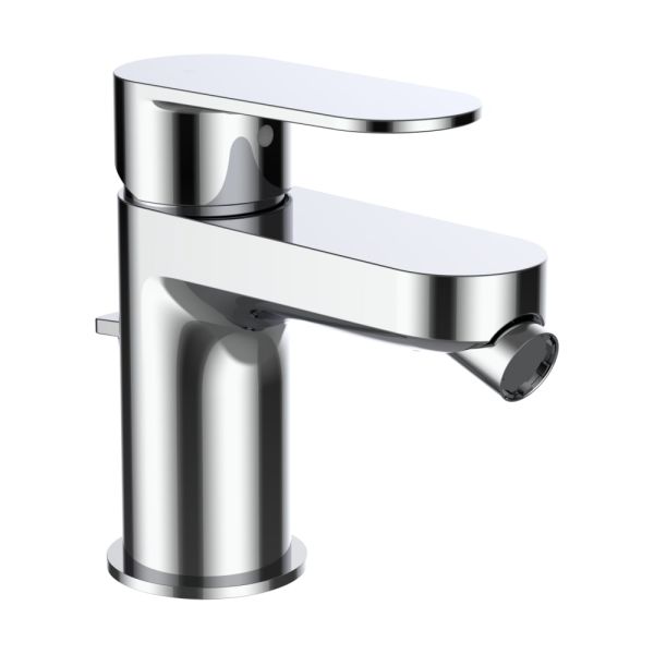 LAUFEN NEJA Bidetová stojančeková páková batéria, s automatickým výpustom, Chróm 004, H3415110041111