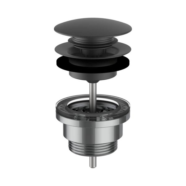 LAUFEN  Umývadlový výpust, click-clack, 63x63 mm, farba PVD titán čierny matná, H3709890811041