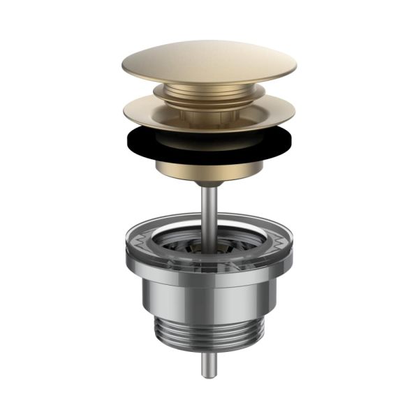 LAUFEN  Umývadlový výpust, Click-clack, 63x63 mm, farba PVD svetlozlatá matná, H3709890831041