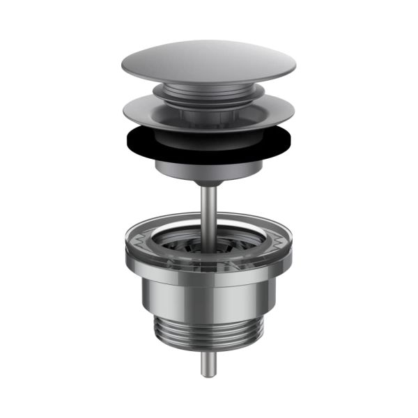 LAUFEN  Umývadlový výpust, Click-clack, 63x63 mm, farba Kartáčovaná nerezová oceľ, H3709890901041