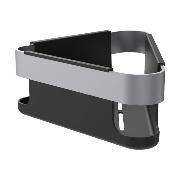 LAUFEN NIARA Košík rohový nástenný, 21,5x22 cm, PVD inox kartáčovaná oceľ 161, H3850611610021