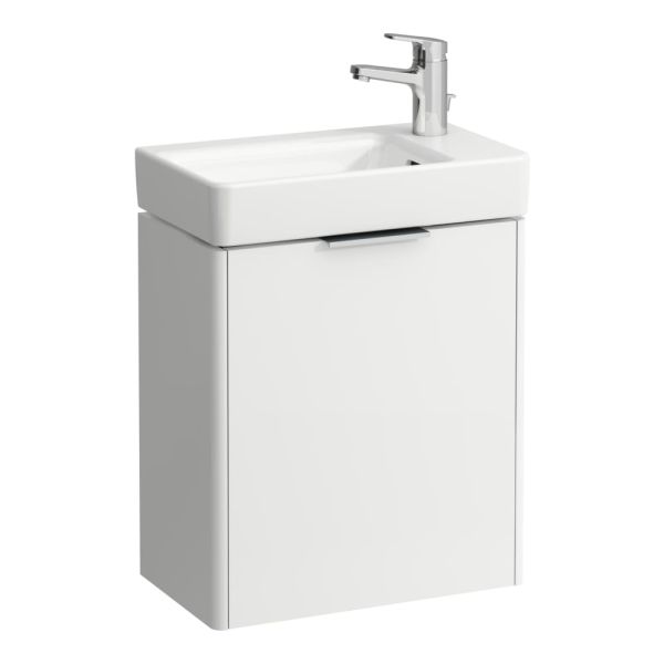 LAUFEN BASE Skrinka pod umývadlo, pánty dvierok vpravo, pre umývadlo H815954, 470x265x530 mm, Biela matná 260, H4021021102601